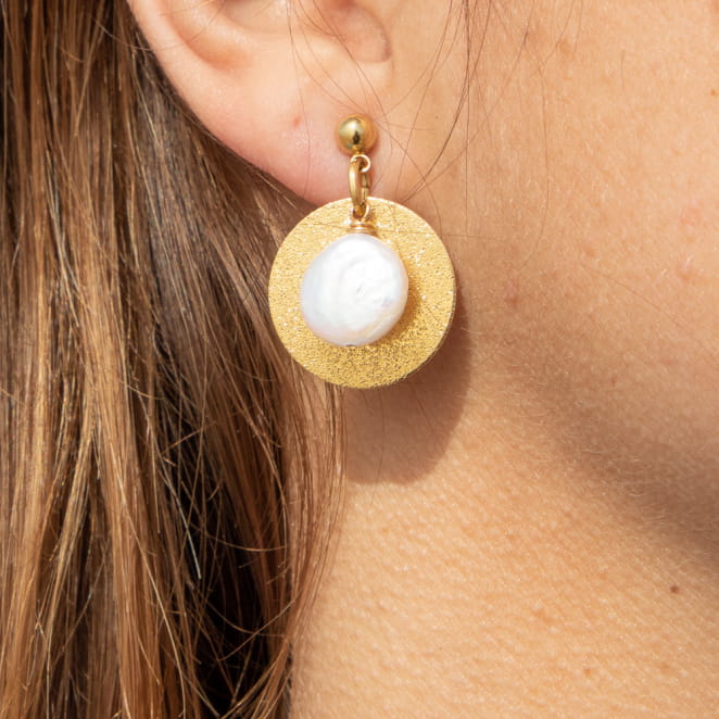 BOUCLES D'OREILLES PERLES MER