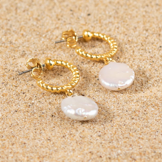 BOUCLES D'OREILLES créoles PACIFIQUE