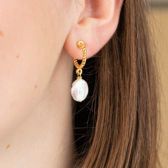 BOUCLES D'OREILLES créoles PACIFIQUE