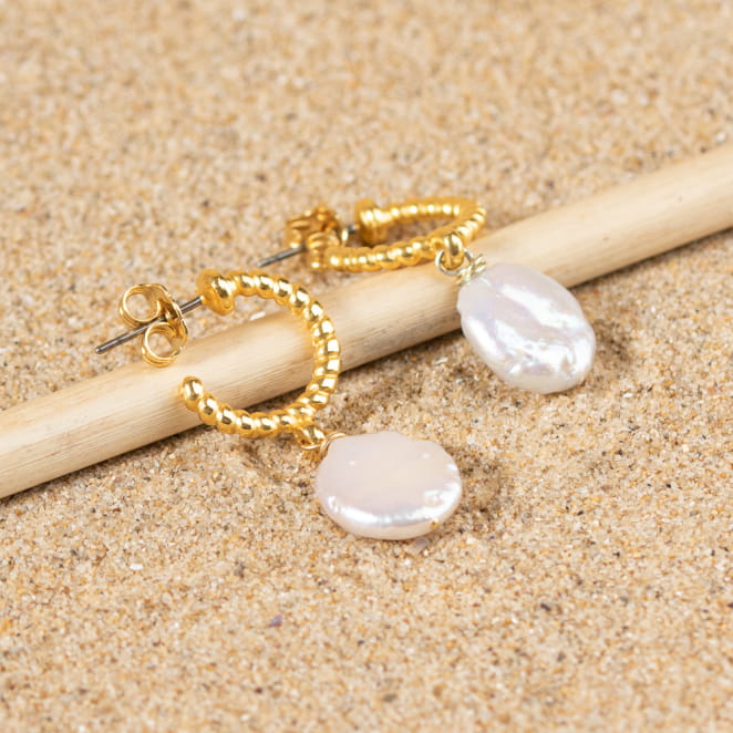 BOUCLES D'OREILLES créoles PACIFIQUE