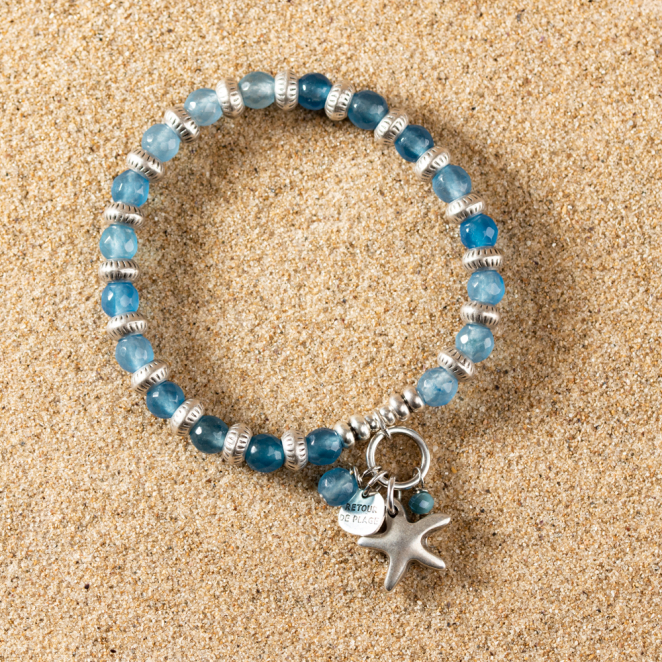 Retour de plage propose des bijoux fantaisie multicolore, blanc, sable, bleu nuit, turquoise, couleur ficelle, anthracite, ou autre alors choisissez les matières qui vous plaisent et les textures que vous aimez.