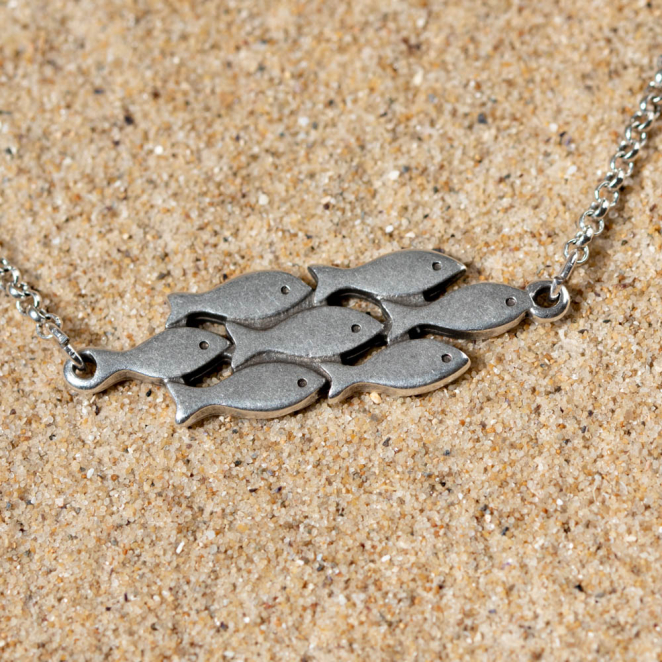 COLLIER FEMME CHAINEBANC