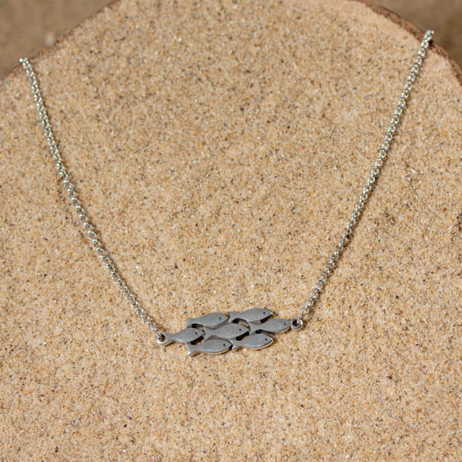 COLLIER FEMME CHAINEBANC