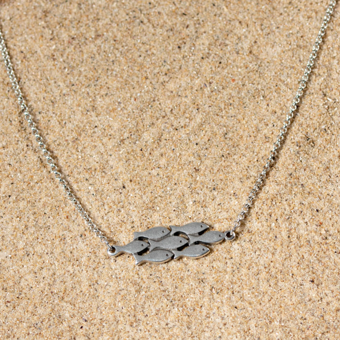 COLLIER FEMME CHAINEBANC