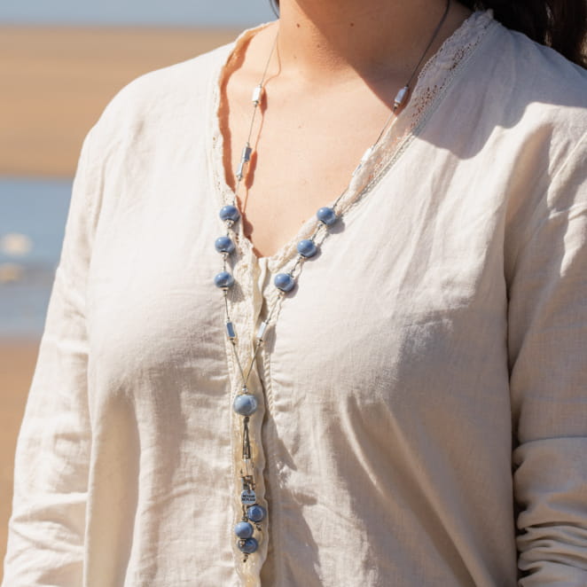 SAUTOIR FEMME PERLE SEICHE