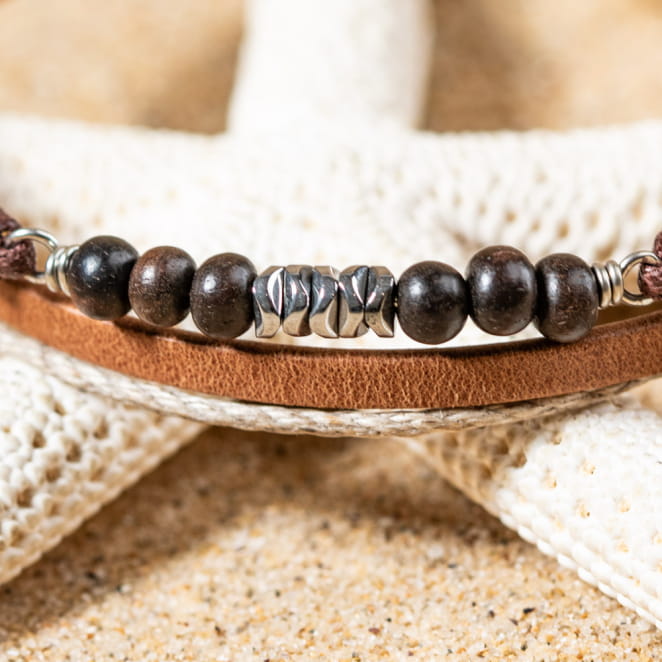 Bracelet pour homme fabriqué en france, bracelet artisanal, bijou fantaisie artisanal