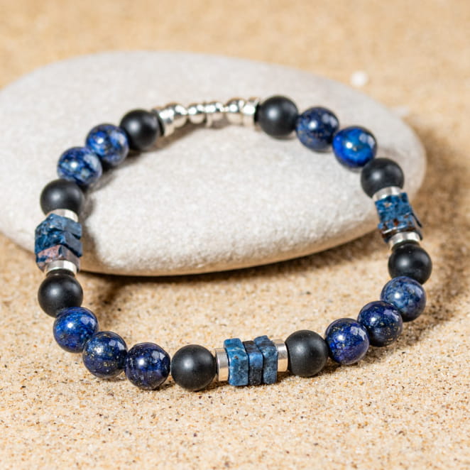 Bracelet pour homme fabriqué en france, bracelet artisanal, bijou fantaisie artisanal