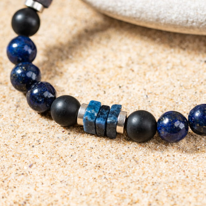 Bracelet pour homme fabriqué en france, bracelet artisanal, bijou fantaisie artisanal