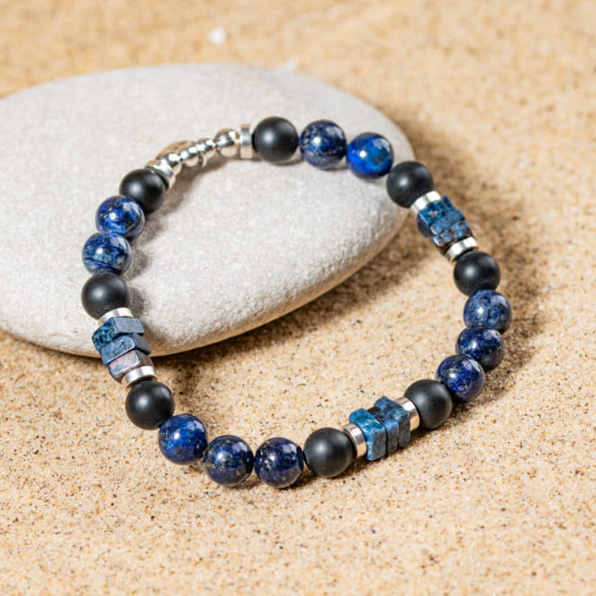 Bracelet pour homme fabriqué en france, bracelet artisanal, bijou fantaisie artisanal