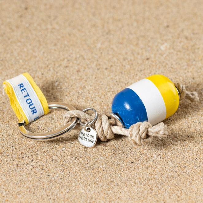 Porte-clefs bouée esprit marin fabriqué en France artisanalement
