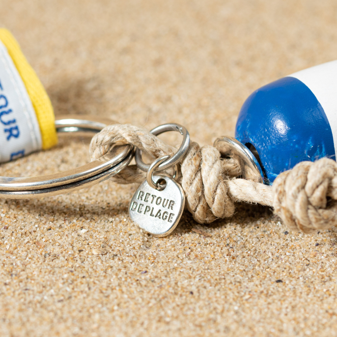 Porte-clefs bouée esprit marin fabriqué en France artisanalement