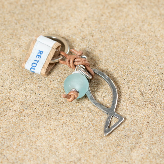 Porte-clefs artisanal fabriqué en France sur l'ïle d'Oléron