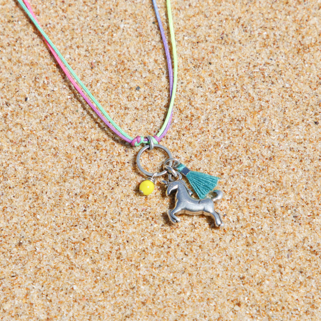 COLLIER ENFANT CORDON LICORNE
