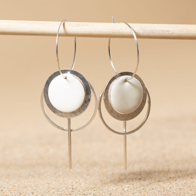 BOUCLES D'OREILLES créoles EVIAN