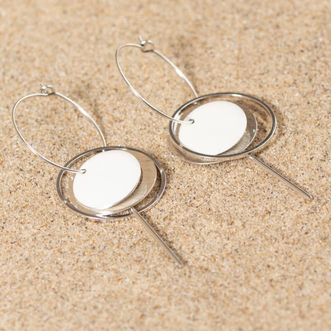 BOUCLES D'OREILLES créoles EVIAN