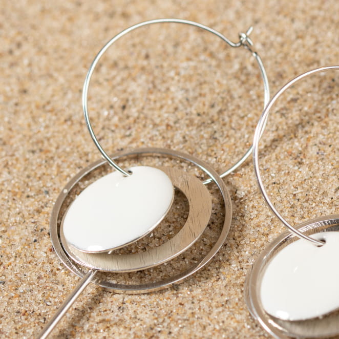 BOUCLES D'OREILLES créoles EVIAN