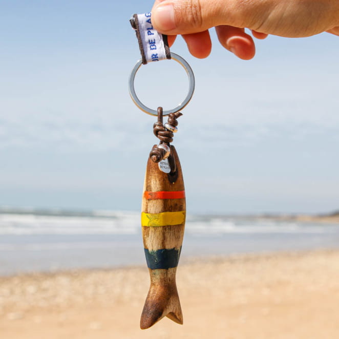 PORTE CLES BOIS CABILLAUD