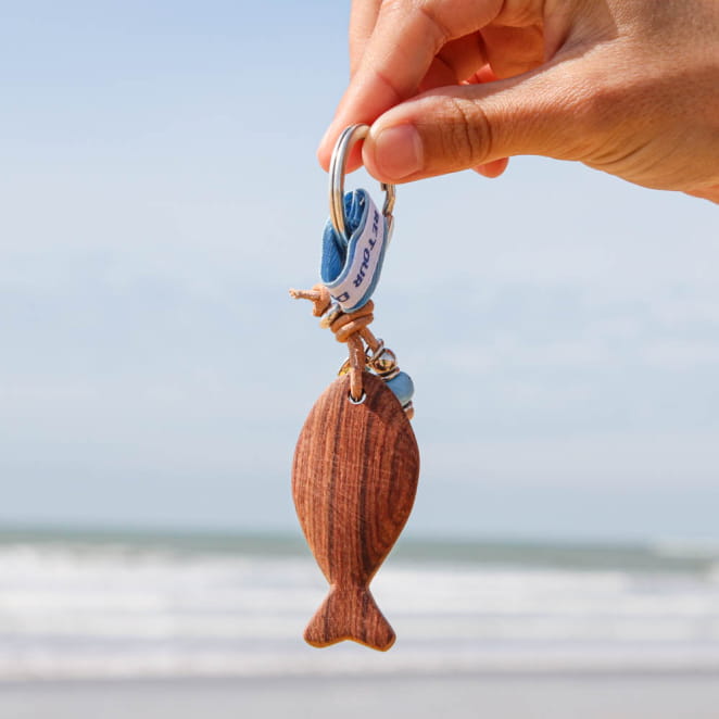 PORTE CLES BOIS DODU