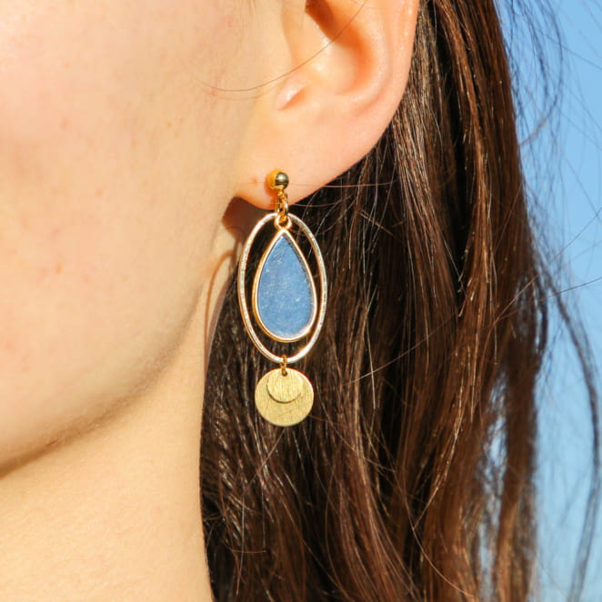 BOUCLES D'OREILLES VITRAIL