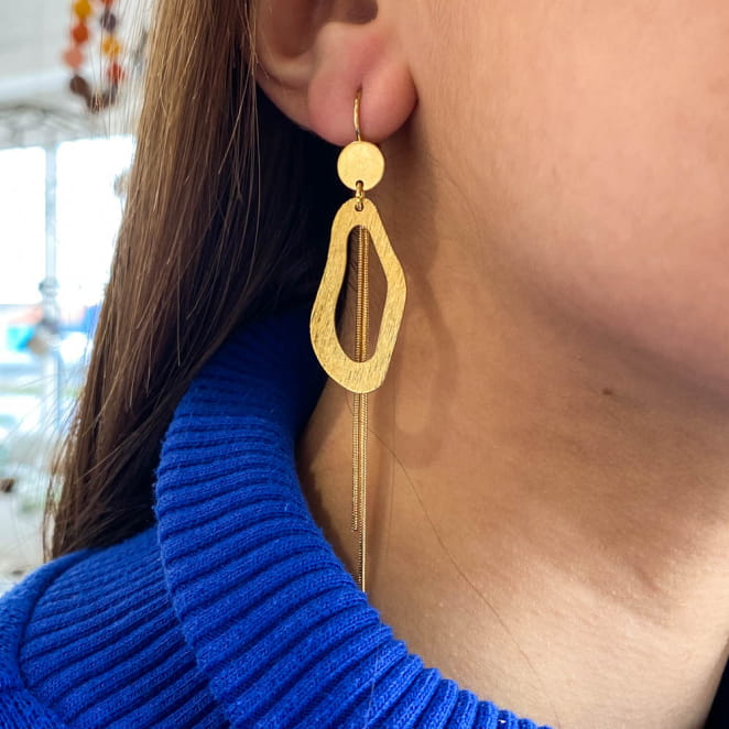 BOUCLES D'OREILLES FEMME CROISETTE