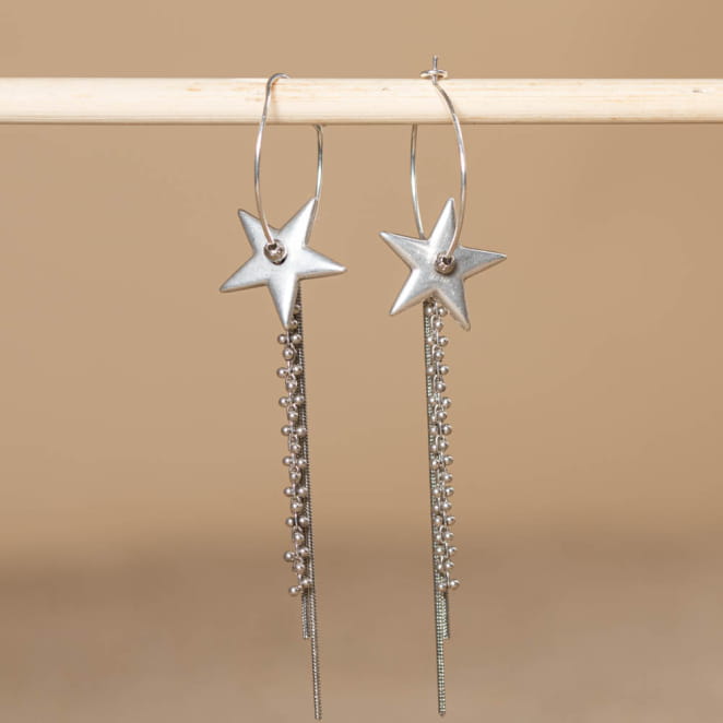 BOUCLES D'OREILLES créoles METEORE