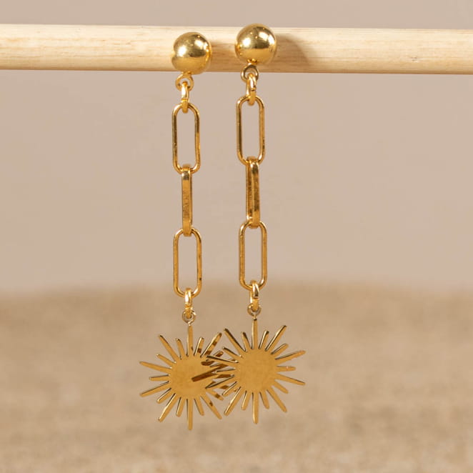 BOUCLES D'OREILLES PENDANTES SOLE
