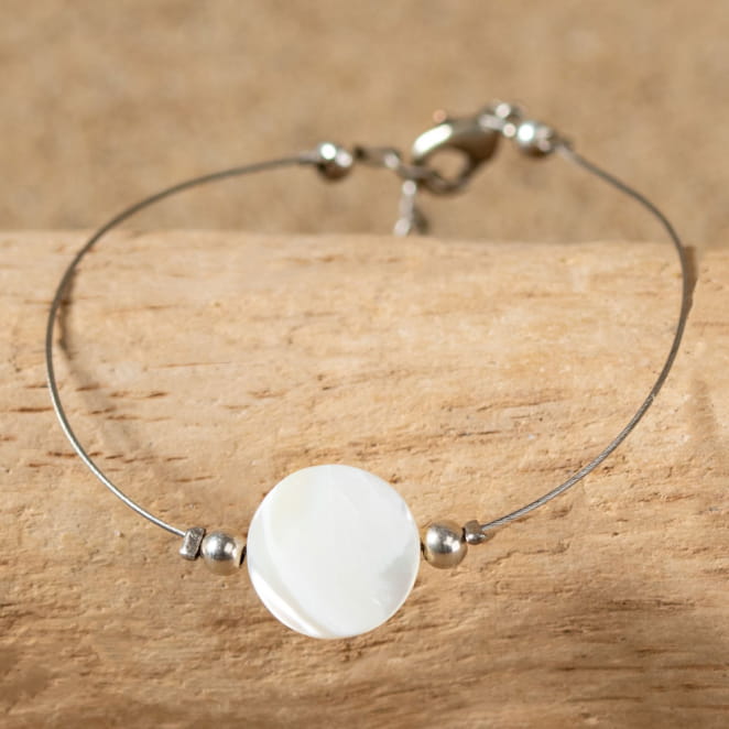 BRACELET FEMME COQUILLAGE ECUME