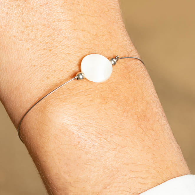 BRACELET FEMME COQUILLAGE ECUME