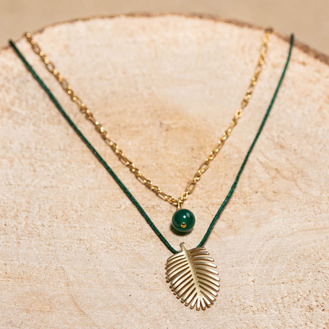 COLLIER FEMME MULTIRANGFEUILLE