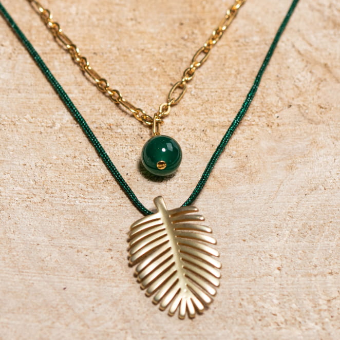 COLLIER FEMME MULTIRANGFEUILLE