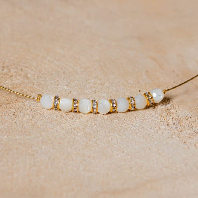 COLLIER PERLE FEMME LUEURS