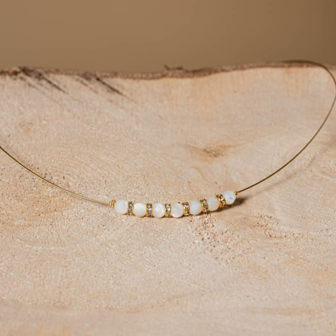 COLLIER PERLE FEMME LUEURS