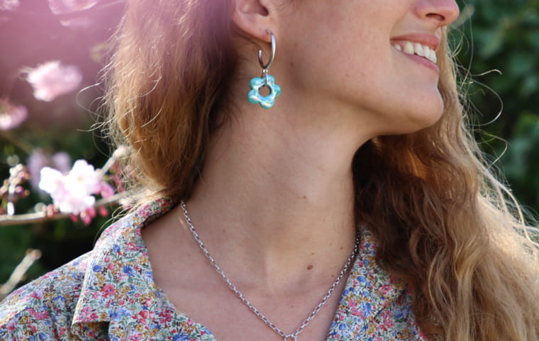 Boucles d’oreilles colorées pour l’arrivée du printemps !