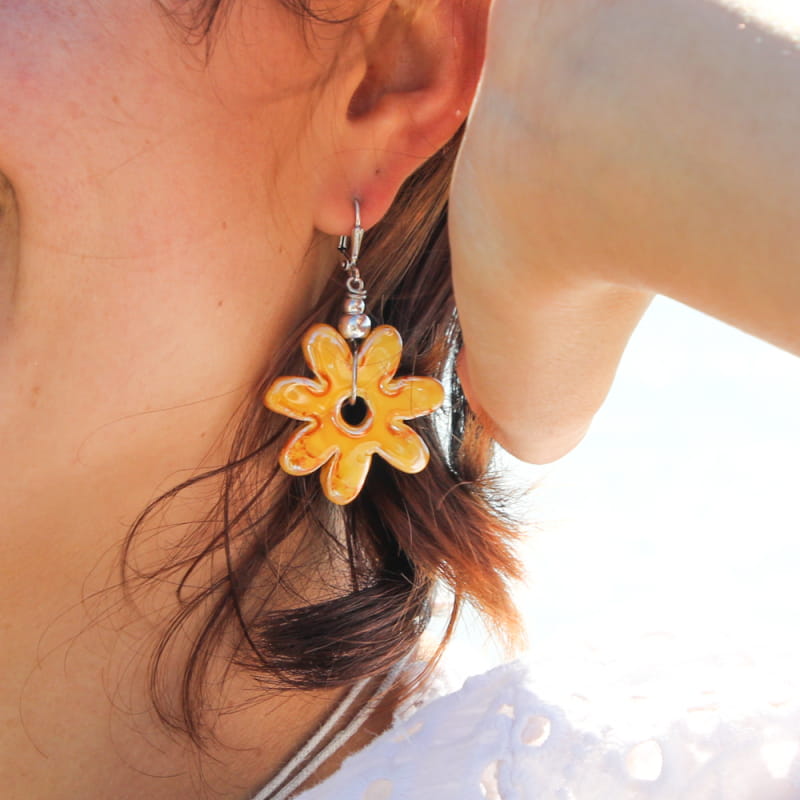 Boucles d'oreilles fantaisie Aztèques