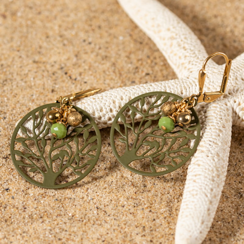 Paire De Boucles D'oreilles Fantaisie Pendantes 18450 - Neuf Avec étiquettes, Style Original Et Léger