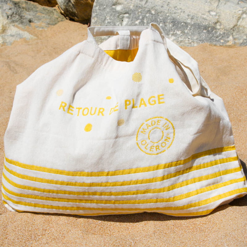 Sac Multi-usages PVC Bicolore Jaune - Pour Courses Ou Plage - Neuf Avec étiquettes Euroweb