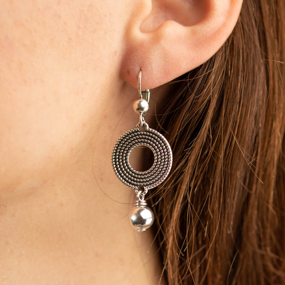 Boucles d'oreilles japonaises noir et or, Bijou art déco pour femme, pour elle - France